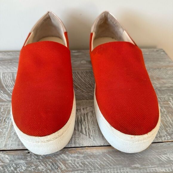 Zara-Burnt Orange Platform Slip On Sneakers - Picture 3 of 7